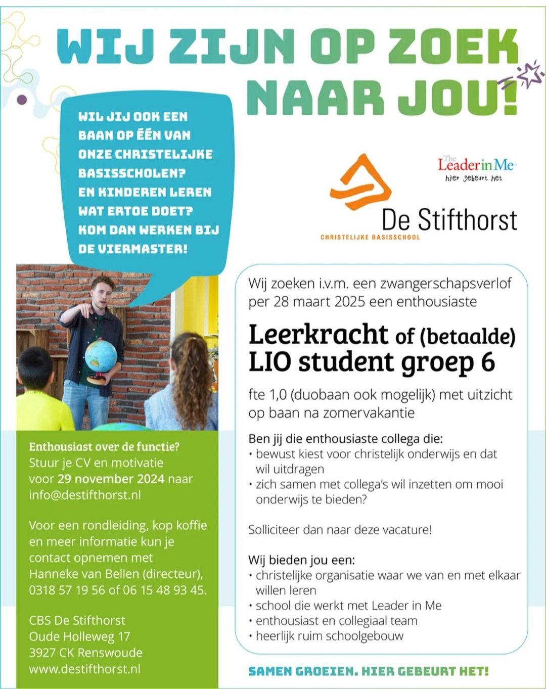 Vacature De Stifthorst